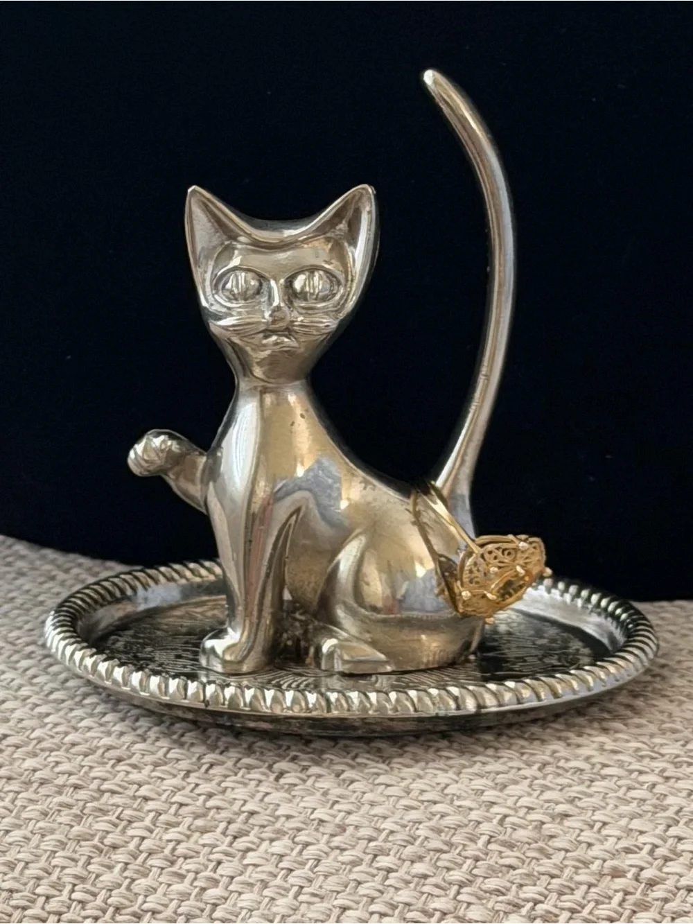 Vintage Cat Ring Holder